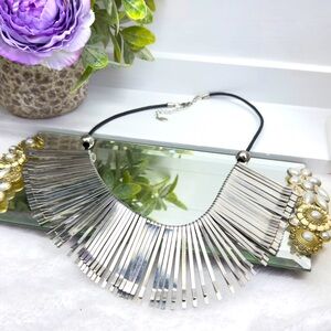 Aldo Bobby Pin  Silver Necklace
